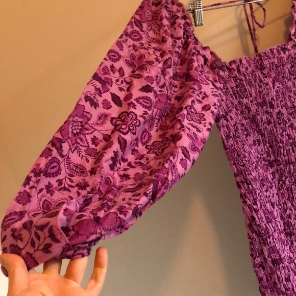 Free People Smoke It To Me Rushed mini floral dress - Picture 7 of 9